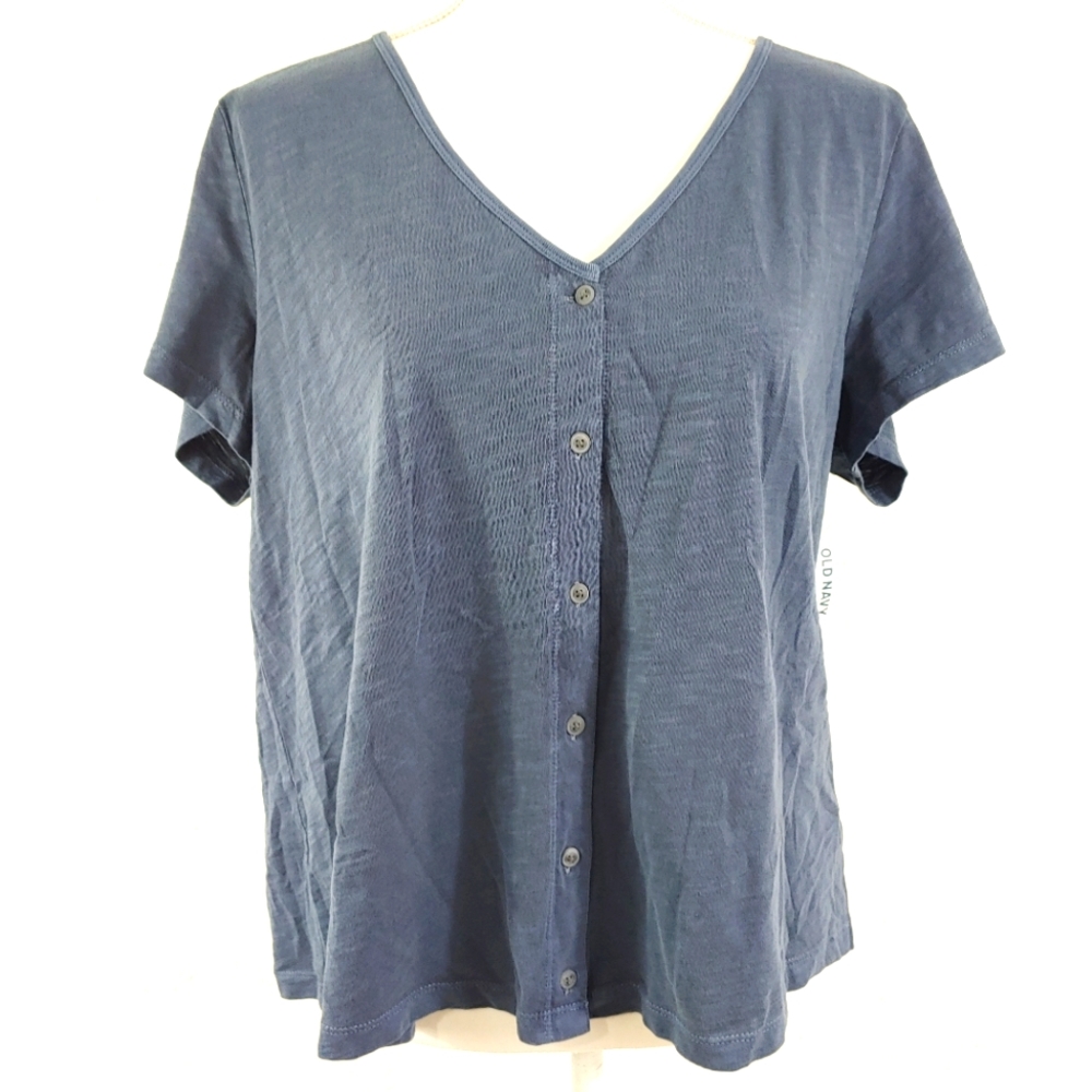 OLD NAVY BUTTON FRONT TOP NEW WITH TAG (a256)